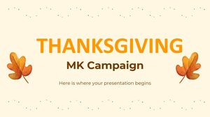 Campaña MK de Acción de Gracias