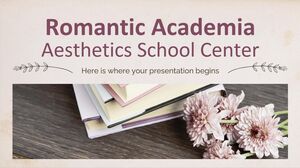 Romantic Academia Aesthetics School Center