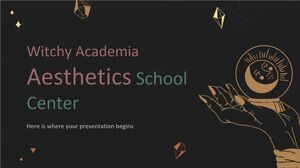Witchy Academia Aesthetics School Center