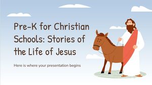 Pré-K para escolas cristãs: histórias da vida de Jesus