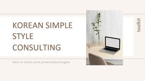 Korean Simple Style Consulting Toolkit