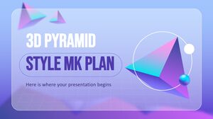 Plano MK estilo pirâmide Modelo 3D