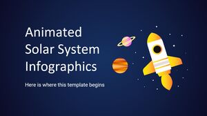 Анимированная инфографика Солнечной системы