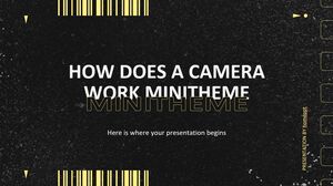 How Does a Camera Work Minitheme