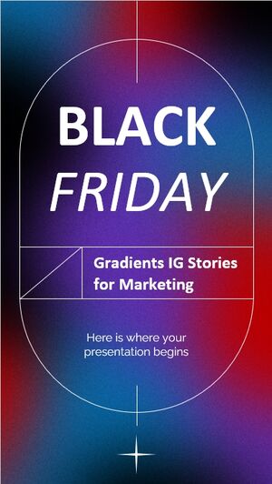 Histórias IG de gradientes da Black Friday para marketing
