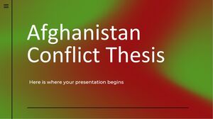 Tesi sul conflitto in Afghanistan