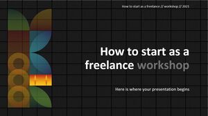 Como começar como um workshop freelance