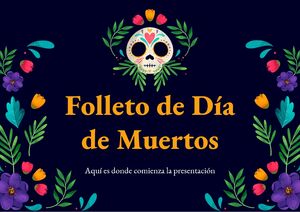 Folleto del Día de Muertos en México