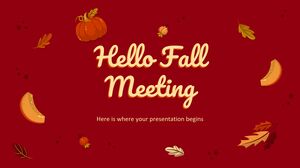Olá reunião de outono