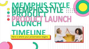 Memphis Style Product Launch Timeline