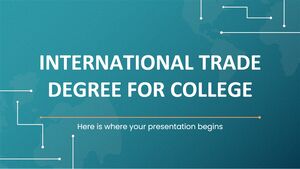 Степень международной торговли для колледжа
