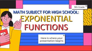 Математический предмет для средней школы – 9 класс: показательные функции