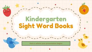 Libros de palabras reconocibles a la vista para jardín de infantes