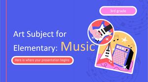 Przedmiot plastyczny dla klasy podstawowej - klasa III: Muzyka