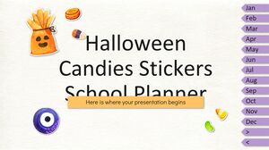 Halloween-Süßigkeiten-Aufkleber, Schulplaner