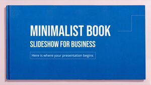 Minimalistische Buch-Diashow für Unternehmen