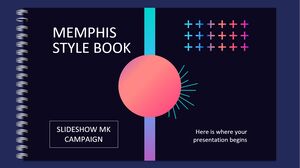 Campagne MK de diaporama de livres de style Memphis