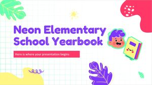 Anuario de la escuela primaria de neón