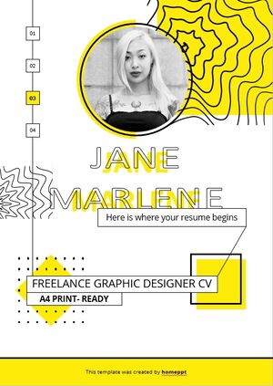 Desainer Grafis Freelance CV