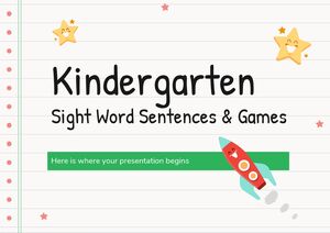 رياض الأطفال الجمل والكلمات البصر والألعاب