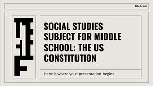 مادة الدراسات الاجتماعية للمدرسة المتوسطة - الصف السابع: دستور الولايات المتحدة