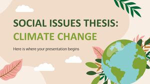 Диссертация по социальным вопросам: Изменение климата