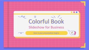 Presentación de diapositivas de libros coloridos para empresas