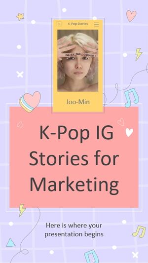 用於行銷的 K-Pop IG 故事