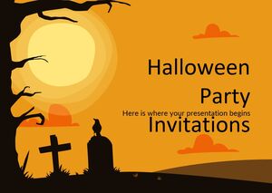 Invitații pentru petrecerea de Halloween