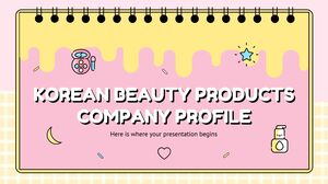 Profilo aziendale dei prodotti di bellezza coreani