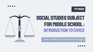 Materia di studi sociali per la scuola media - 7a elementare: Introduzione all'educazione civica