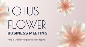 Reunión de negocios de flor de loto