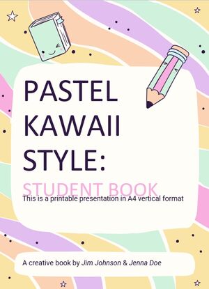 Stile Kawaii pastello: libro per studenti