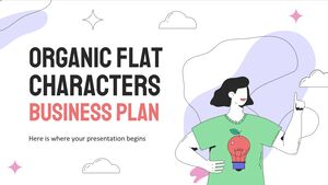 Plano de negócios de personagens planos orgânicos