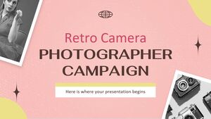 Кампания фотографа с ретро-камерой