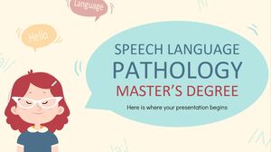 Máster en Patología del Habla y Lenguaje
