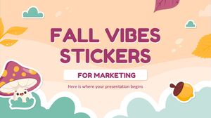 Herbst-Vibes-Aufkleber für das Marketing