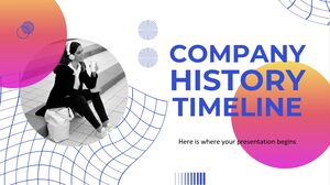 Linha do tempo da história da empresa