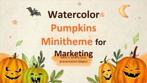 Watercolor Pumpkins Minitheme for Marketing