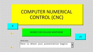 대학 미니테마를 위한 컴퓨터 수치 제어(CNC) 학위