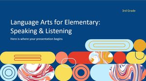 Artes del lenguaje para primaria - 3er grado: hablar y escuchar