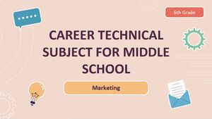 Carriera Materia Tecnica Scuola Media - 6° Grado: Marketing