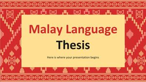 Diplomarbeit in malaiischer Sprache