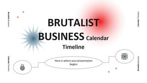 Zeitleiste des brutalistischen Geschäftskalenders