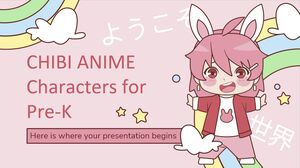 Chibi Anime Characters for Pre-K