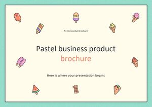Pastell-Business-Produktbroschüre