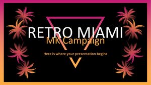Campanha MK estilo retrô Miami