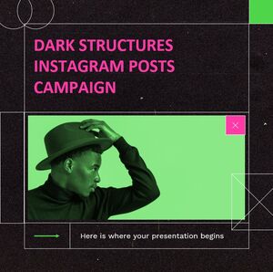Kampania postów na Instagramie Dark Structures