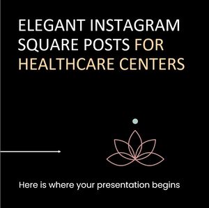 醫療中心優雅的 Instagram 廣場帖子