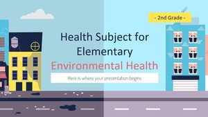 Sujet de santé pour l'élémentaire - 2e année : santé environnementale
